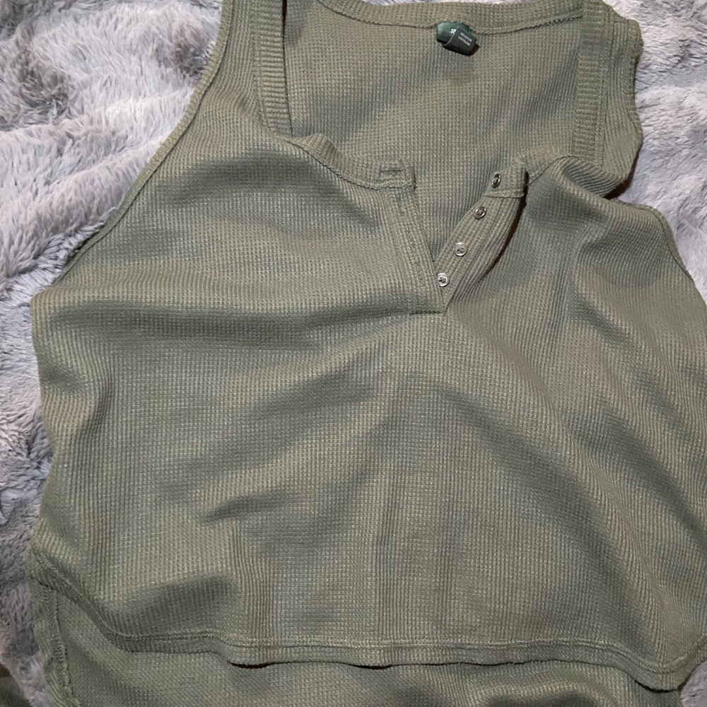 Green tank top